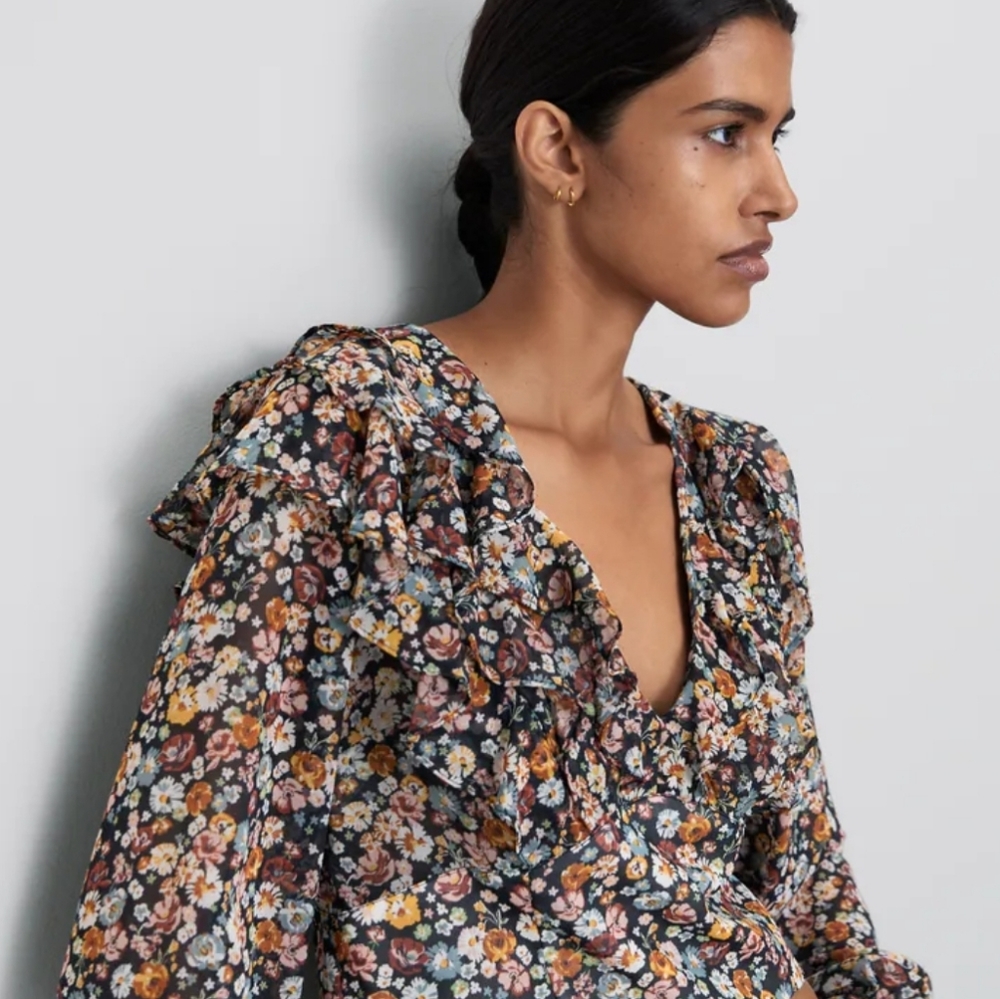 Zara floral top